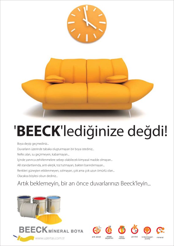 Beeck seri ilan tasarımı