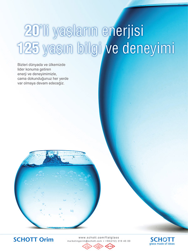 Schott 125. yıl ilan tasarımı