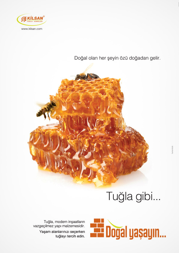 Tuğla doğaldır reklam kampanyası dergi ilan tasarımı